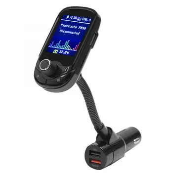1.8-дюймовый TFT Автомобильный MP3-плеер FM-передатчик С Двойным USB-зарядным устройством Поддержка QC3.0/TF Карты/U Диска Автомобильный FM-передатчик