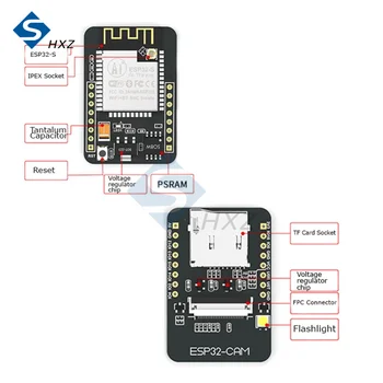1 шт. плата разработки ESP32-CAM WIFI Bluetooth Модуль камеры OV2640 2.0MP Модуль ESP32-S