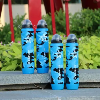 1000 мл Бутылка Для Воды Пластиковый Кувшин Для Воды Синего Цвета Большой Емкости Герметичный Чайник Для Напитков Без BPA Уличная Бутылка Для Кемпинга