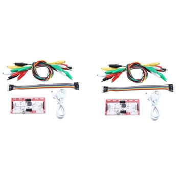 2 комплекта для модуля контроллера Makey Main Control Board, DIY Kit С зажимом для USB-кабеля Для Makey, практичные детские подарки.