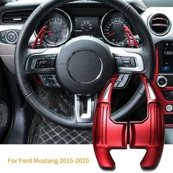 2 шт., удлинитель рычага переключения передач на рулевом колесе автомобиля для Ford Mustang 2015 2016 2017 2018 2019 2020