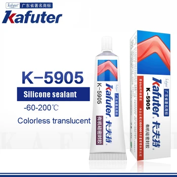 2019 Новый высококачественный промышленный клей Kafuter K-5905 Прозрачная герметизирующая паста со светодиодным источником света прозрачный герметик