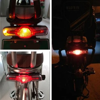 2X электровелосипед 5 светодиодных задних фонарей для электровелосипеда E-Bike Light