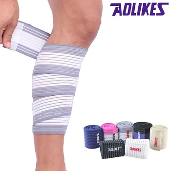 AOLIKES 1 шт. обертывание для поддержки колена, локтя, запястья, лодыжки, спортивный бандаж, компрессионный ремень 90/120/180см * 7,5 см
