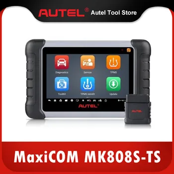 Autel MaxiCOM MK808S-TS TPMS Инструмент для повторного обучения Поддерживает функции программирования датчиков и тестирования аккумулятора
