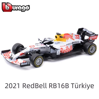Bburago 1:43 2021 RedBell RB16B #33 Турция Болид Формулы-1 Статические Автомобили, Отлитые под давлением, Коллекционная Модель Гоночного Автомобиля, Игрушки