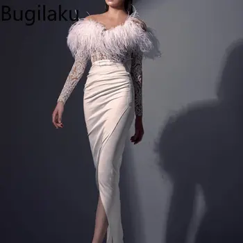 Bugilaku Сексуальное Вечернее платье с вырезом лодочкой, Женская Уличная мода, Лоскутные Облегающие платья в стиле Пэчворк, Однотонный Элегантный Женский халат