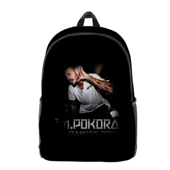 Harajuku Новинка, модные крутые рюкзаки для студенческих тетрадей M Pokora, Оксфордские водонепроницаемые дорожные сумки с 3D-принтом для мальчиков/девочек