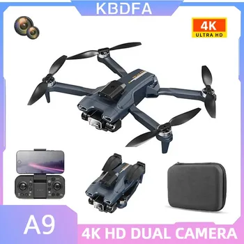 KBDFA Новый Беспилотный летательный аппарат A9 ESC С бесщеточным двигателем и двойной камерой 4K HD, избегающий препятствий, Оптический поток, Профессиональные складные игрушки-квадрокоптеры