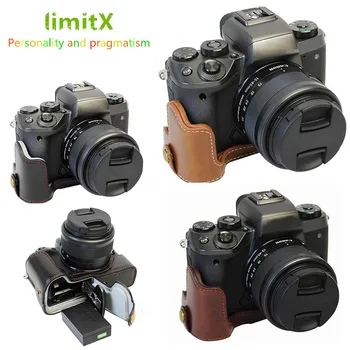 limitX Чехол Из Искусственной Кожи С Нижним Открыванием Версия Защитной Крышки На Половину Корпуса Для Цифровой Камеры Canon EOS M50 Mark II M50MK2