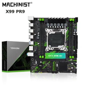 MACHINIST PR9 X99 Материнская плата LGA 2011-3 Поддержка слота Xeon E5 2667 V4 2670 V3 CPU Процессор DDR4 ECC RAM Настольная память Nvme