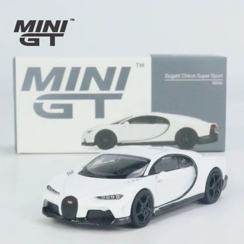 MINIGT 1:64 Chiron Super Sport White #440 Модель из сплава LHD
