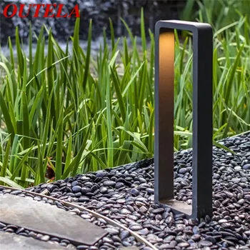 OUTELA Современный светильник для газона, алюминиевый Водонепроницаемый светодиодный светильник IP56, креативный декоративный светильник для сада, виллы, двухуровневого парка