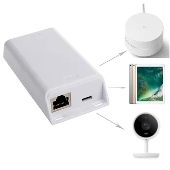 PoE to USB-C power charge Преобразует PoE в 5 В, 12 В, 15 В, 20 В Разветвитель PoE USB-Type C для Nest IQ Macbook Google Wifi
