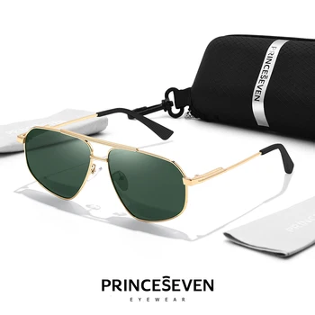 PRINCESEVEN 2023 НОВЫЙ бренд Высококачественных поляризованных солнцезащитных очков Мужские Новые Модные Полигональные солнцезащитные очки Женские очки для вождения UV400