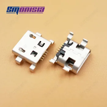 Smonisia 1000шт Разъем Micro USB типа B с гнездовым разъемом Sink 1.0 DIP 5 Pin 4 фута