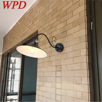WPD Wall Lamp Outdoor Classic Sconces Light Waterproof Horn Shape Home LED для веранды виллы