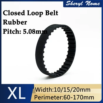 XL резиновое кольцо синхронного ремня с зубчатым ремнем с высоким крутящим моментом, ширина полосы пропускания 10/15/20 мм, периметр 60-162 мм