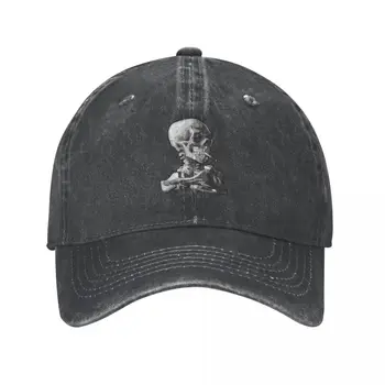 Винсент Ван Гог - Череп скелета с горящей сигаретой, кепка, Ковбойская шляпа, женские шляпы для альпинизма, мужские