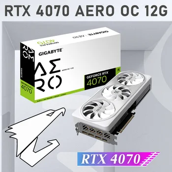Графический процессор Gigabyte RTX 4070 AERO OC 12G GDDR6X Для настольных компьютеров С поддержкой видеокарты Nvidia RTX4070 CPU Intel AMD ATX GDDR6X GPU PCI-E 4.0