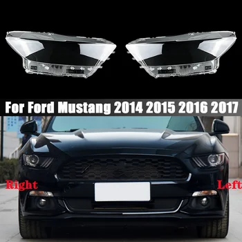 Для Ford Mustang 2014 2015 2016 2017 Крышка Фары Прозрачный Абажур Объектива Headight Shell Маски Для Ламп Из Оргстекла
