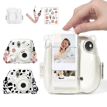 Для Fujifilm Instax Mini 7 + Фотоаппарат Мгновенной Печати Хрустальный Чехол Прозрачная Сумка Для Хранения Фотографий Защитные Аксессуары Instant Mini 7 Plus