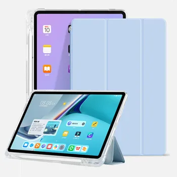 Для iPad 10 Case 2022 10,9-дюймовый Прозрачный Держатель для Карандашей из ТПУ Для iPad Cover 2022 Pro 11 5 6 7 8 9 поколения 10,2 10,9 9,7-дюймовый Смарт-Чехол
