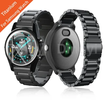 Для Samsung Galaxy Watch 3, титановый ремешок 45 мм /46 мм, ремешок для умных часов Gear S3, металлический браслет
