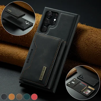 для samsung s23 ultra Лучшая защита от царапин, кожаный чехол для Samsung Galaxy S23 Ultra S 23 plus, держатель для карт, аксессуары