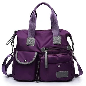 Женская многофункциональная сумка через плечо, Нейлоновые сумки через плечо, водонепроницаемые сумки, Дорожные сумки большой емкости, Женский кошелек