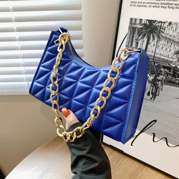 Женская усовершенствованная сумка с бриллиантами, новая трендовая универсальная сумка через плечо, нишевая сумка на цепочке, женская модная текстурная сумка для покупок