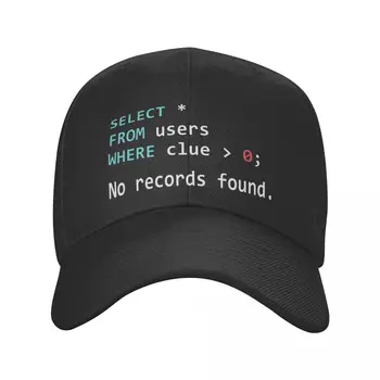 Забавный подарок программиста, кепка для SQL-запросов, кепка из полиэстера, модная шляпа, впитывающая влагу, Подходит для ежедневного приятного подарка