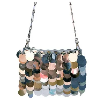 Корейская версия нового кольца с серебряными блестками, подвешенного вручную, сумка для мобильного телефона, повседневная сумка через плечо с блестками, модная сумка