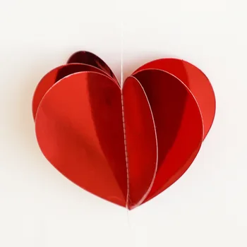 Креативная подвеска в виде 3D сердца Сценическая композиция Подарок на День Святого Валентина Декоративная Витрина для празднования Дня рождения Свадьбы