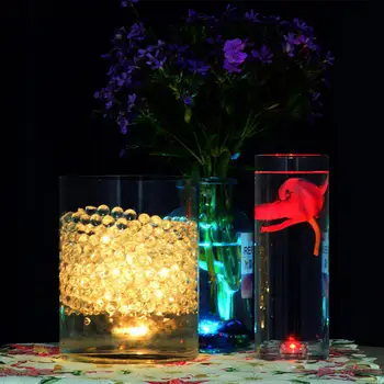 Круглый светодиодный аквариумный светильник с дистанционным управлением, изменяющий цвет, Погружная лампа для аквариума