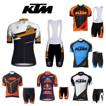 Летняя модная односкоростная сухая одежда для велоспорта KTM с высококачественным принтом, мужской и женский комплект велосипедной одежды M05