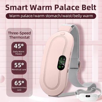 Менструальная грелка, Массажер для живота, пояс Smart Warm Palace, устройство для вибромассажа талии для облегчения боли во время менструаций.
