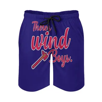 Мужские спортивные пляжные шорты для бега There'S Wind Boys New Braves, шорты-плавки с сетчатой подкладкой, шорты-плавки из Атланты, Джорджии Braves