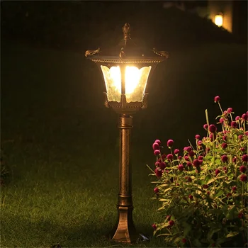 Наружные газонные фонари TEMAR Ретро Коричневый Садовый светильник LED Водонепроницаемый IP65 Домашний Декоративный для дуплекса