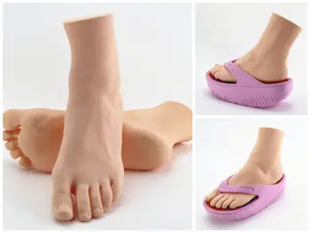 Новая ножка женского манекена для показа обуви, носков, шлепанцев, жестких съемок, Пластичная ножка модели