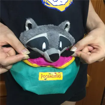 Новая поясная сумка с енотом Покахонтас Мико, плюшевая игрушечная сумка-кошелек