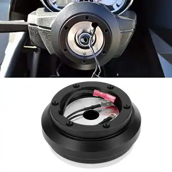Основание адаптера короткой ступицы рулевого колеса Подходит для автомобильных аксессуаров Honda Civic/Del Sol/Prelude/CRX Алюминий + резина