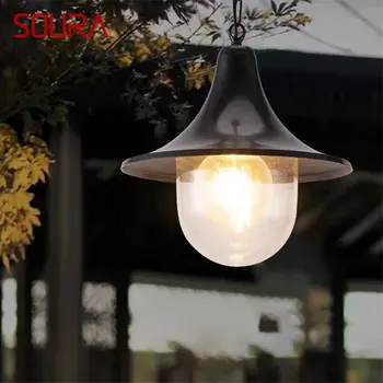 Подвесной светильник SOURA Outdoor в стиле ретро, современная светодиодная лампа, водонепроницаемая для украшения домашнего коридора