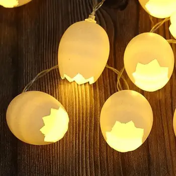 Подвесной светильник-гирлянда длиной 150 см, многоцелевой светодиодный светильник на батарейках, пасхальные треснувшие яйца, сказочная лампа, украшения для вечеринки по случаю дня рождения