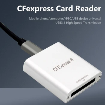 Портативный Считыватель карт памяти Type C-CFexpress B 10 Гбит/с CFE B Без Привода для Портативного Компьютера, Телефона для MacBook iPad Chromebook