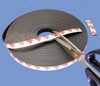 Прочная гибкая магнитная лента Резиновая самоклеящаяся магнитная лента Длина магнитной ленты 1 м