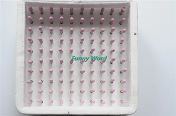 Разноцветно-Розовое Ассорти Стоматологических 100шт гравийных толстых Точечных боров Полировщик 2,35 мм