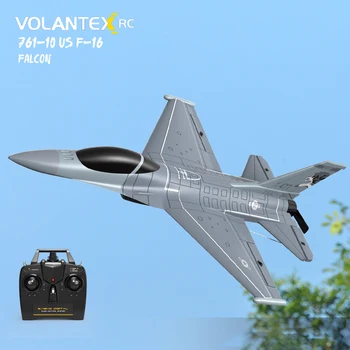 Реактивный Самолет Volantexrc F16 Fighting Falcon 4ch Rtf Со Стабилизатором Xpilot На Дистанционном Управлении Тренировочный Самолет 761-10 Rc Истребитель Игрушки