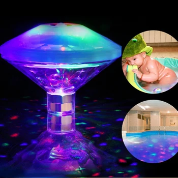 Светодиодная водонепроницаемая подсветка для ванны, подсветка для бассейна, красочная лампа для душа ребенка, поплавковая лампа для воды