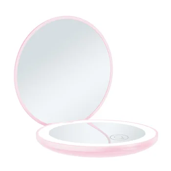 светодиодное зеркало для макияжа с зарядным устройством, умное Портативное Портативное Складное Увеличивающее и заряжающее светодиодное зеркало для макияжа